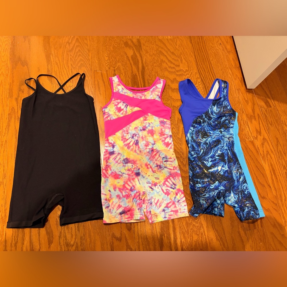 Set of 3 Gymnastics Leotards size 6 (child small)